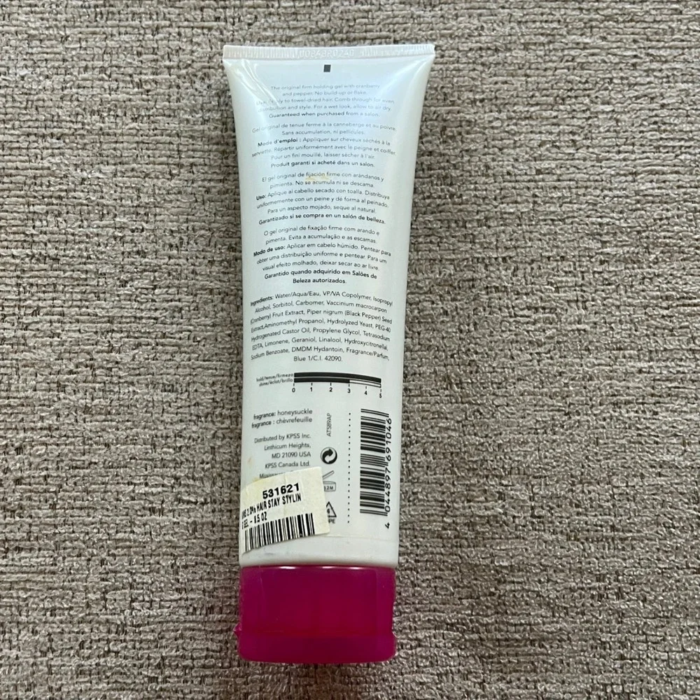 KMS California‎ Hairstay Styling Gel Cranberry Pepper Firm Hold 8.5oz 250ml